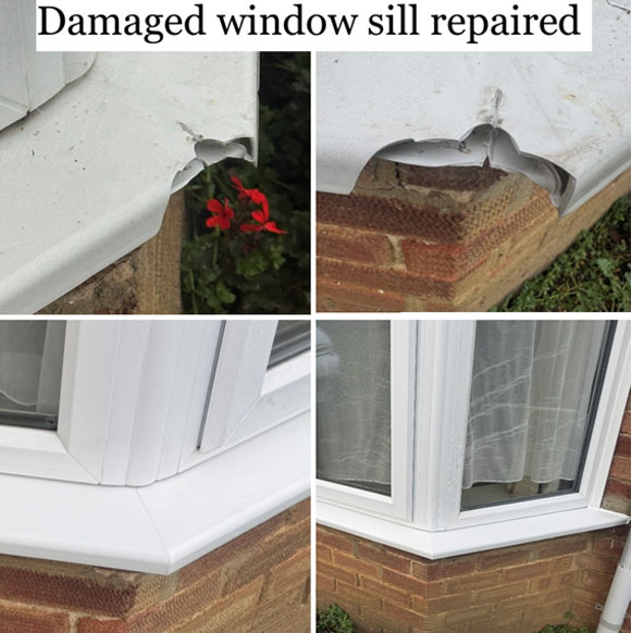 Damaged Window Sill Repair in Ipswich